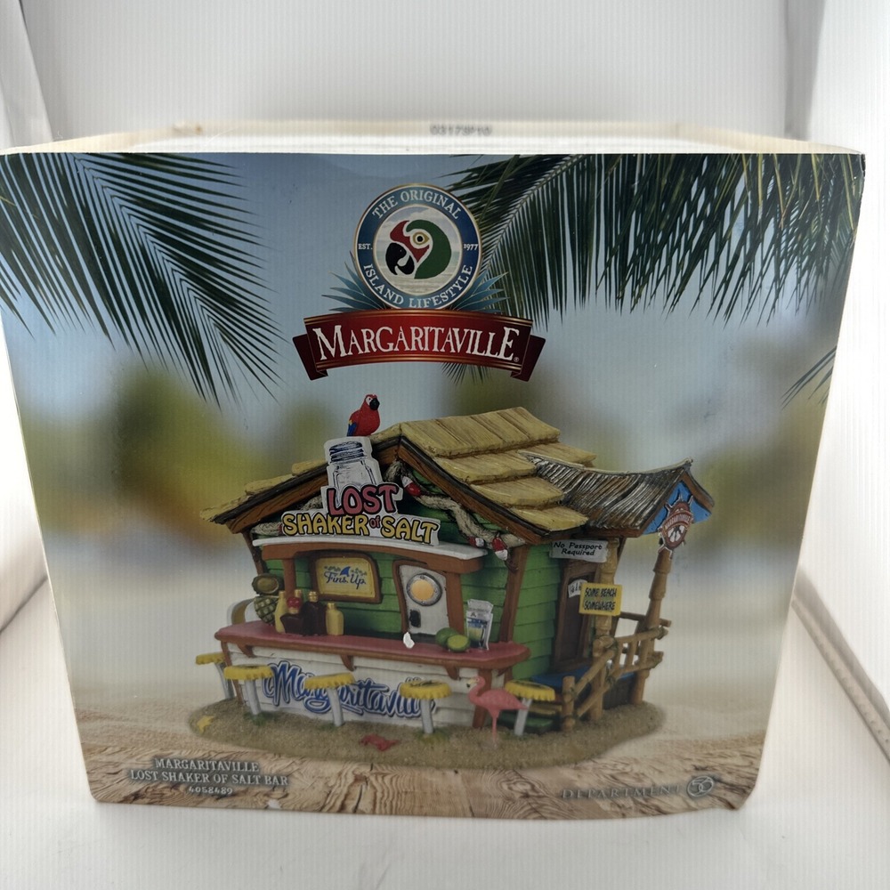 Dept 56 Margaritaville - Margaritaville Lost Shaker of Salt Bar - Signed